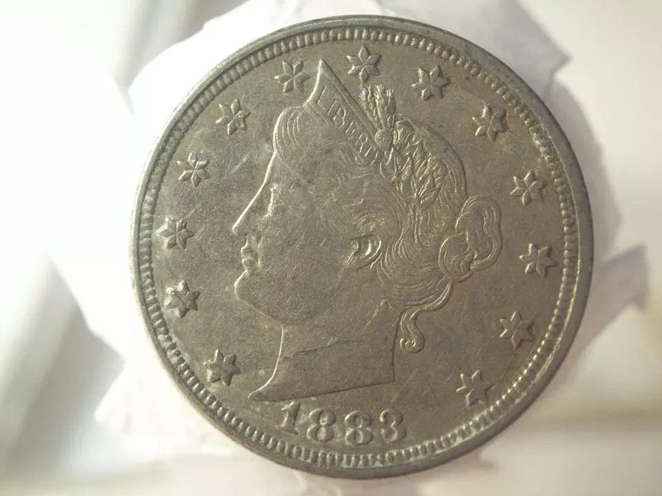 1883-V-Nickel-Full-Liberty-Die-Cracks-On-OBV-Minor-Die-Crack-REV-Error-Coin